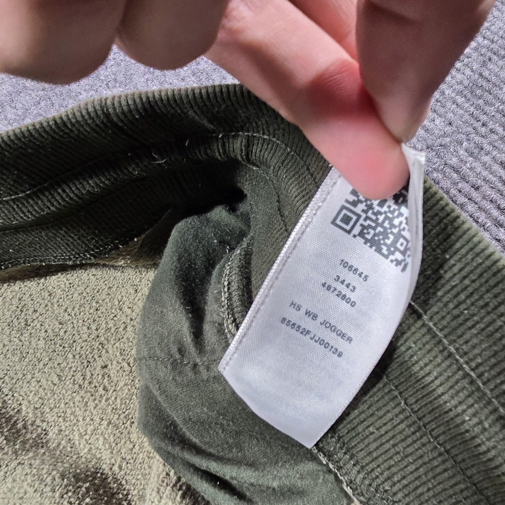 True Religion Jogger Pants Mens 2XL‎ Green Camo Fleece Drawstring Waist Pockets - Picture 6 of 14